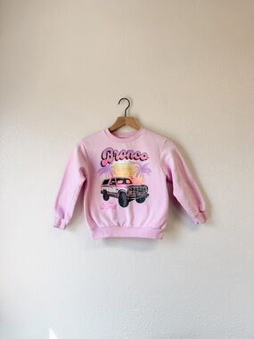 Ford Bronco Youth Pink Crewneck
